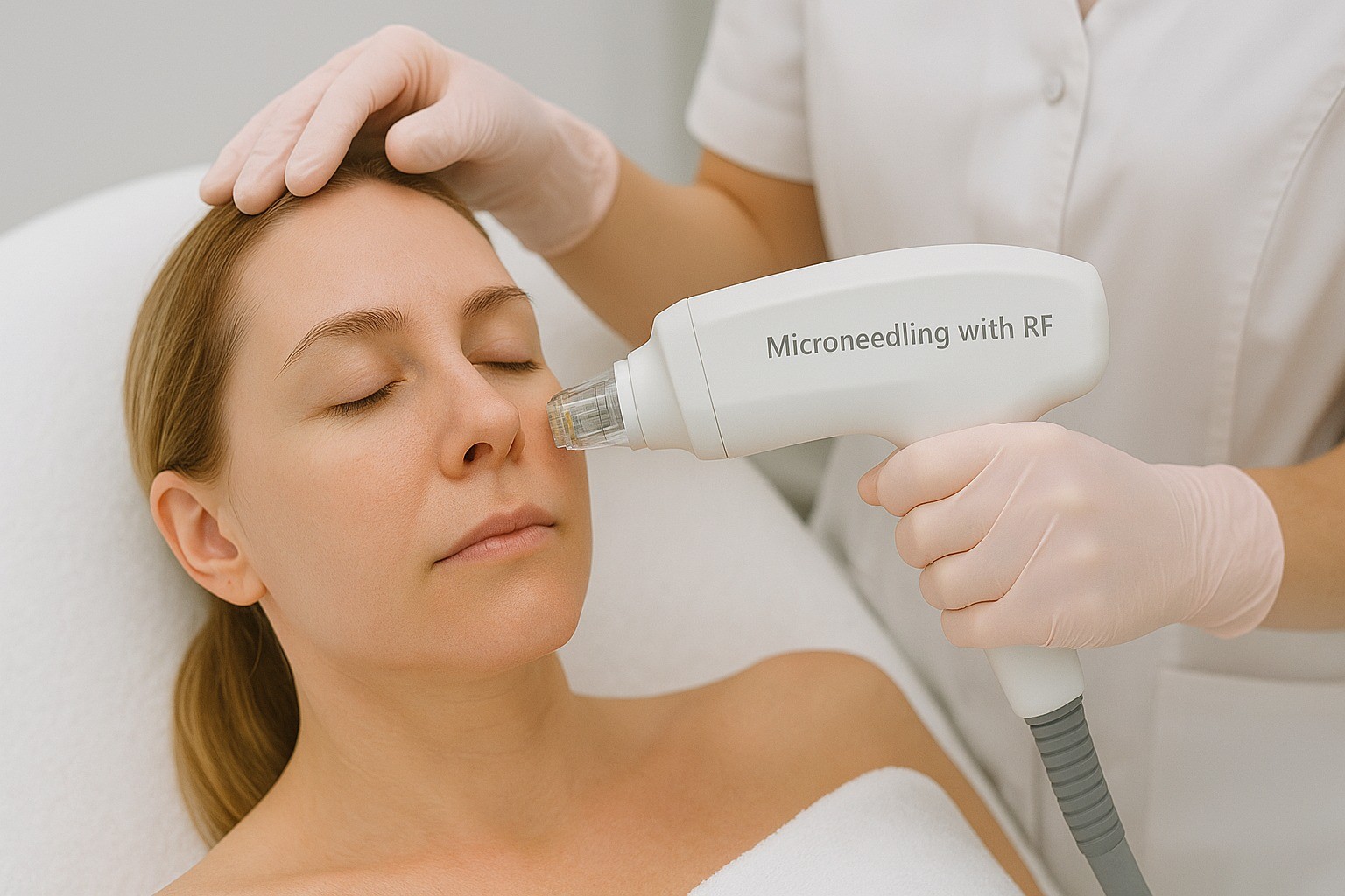 Microneedling with RF